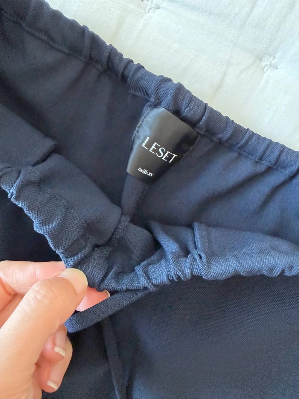 Leset XS Jane Carpenter Pant Navy Blue Wool